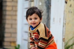 happy baby in iraq