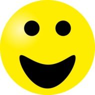 Smiley white emoticon