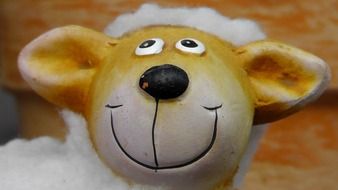 cute smiling sheep toy