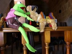 kermit frog and camel toys