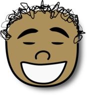 avatar curly face drawing