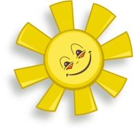 graphic image of a happy sun