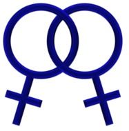 blue symbol of homosexual relationships