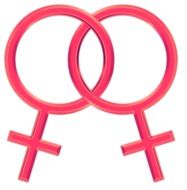 pink symbol of homosexual relationships