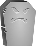 graphic image of tombstone