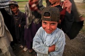 afghan laughing children