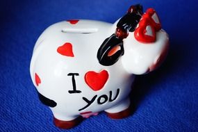 pig money box i love you