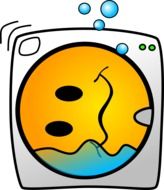 laundry smiley drawing