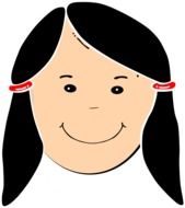 Portrait of the smiling girl clipart