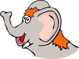 cartoon elephant animal drawing