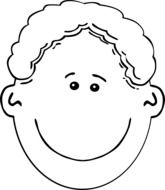 caricature of a happy child