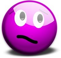 thinking violet emoticon smiley