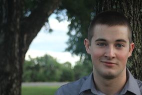 smiling teenager in nature