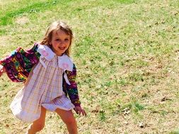 little happy child girl