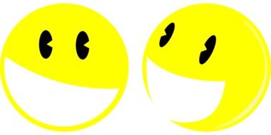 two yellow smileys