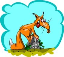 mad squirrel from cartoon