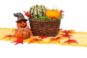 Autumn decorations for Halloween