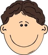 Picture of happy man with brown hair