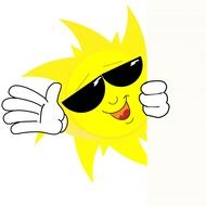 sun face happy drawing