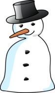 snowman in a hat