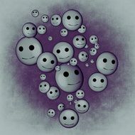 grey emoticons emotions