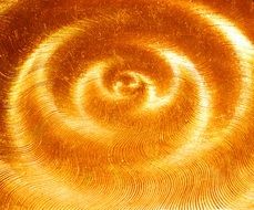 golden waves of light