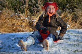 people child girl snow
