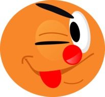 clown on a white background