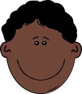 african face man drawing