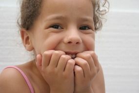 natural smile of the girl