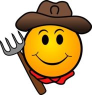 clipart of the cowboy smiley