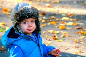 child smile with blue eyes