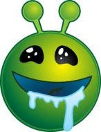 drooling alien drawing