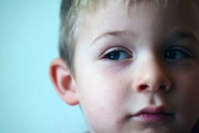 facial portrait of a boy face