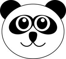 graphic image of the muzzle of a panda