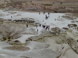 people in the valley of love in Turkey