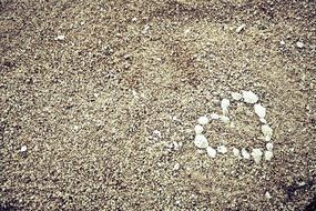 heart of white stones