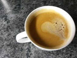 cup of coffee on valentines day