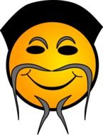 chinese smiley icon drawing