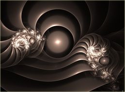 black and white fractal endless emotion