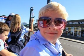 boy in sunglasses