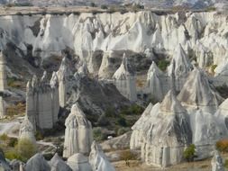 grey fairy chimneys