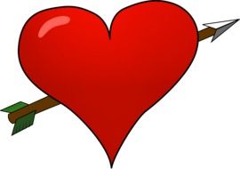 heart with arrow drawing