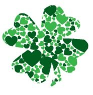 green hearts clover