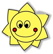 sun smile drawing