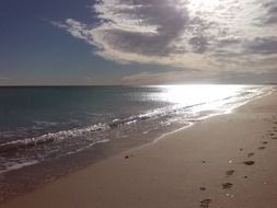 sun rays on the beach in Valencia