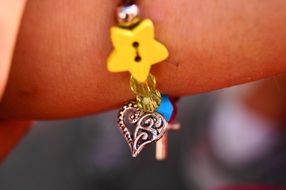 bracelet on the hand of a child