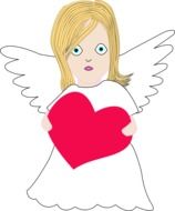 angle girl drawing
