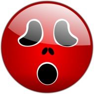 Spooky ghost emoticon clipart