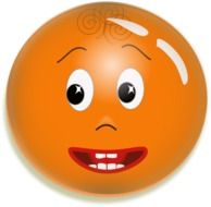 smiley funny child face drawing